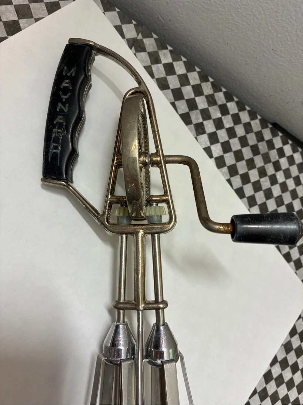 Vintage Silver-Tone Kitchen Utensil Set - Silver and Wood Accents